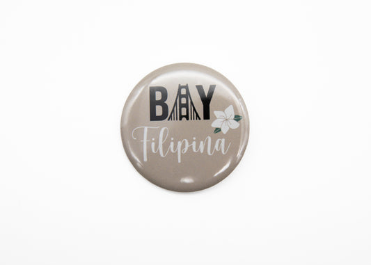 Bay Filipina Round Button