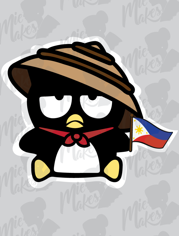 Badtz-Maru Filipino Flag Sticker