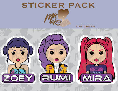 Demon Hunters Sticker Pack