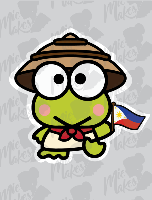 Keroppi Filipino Flag Sticker