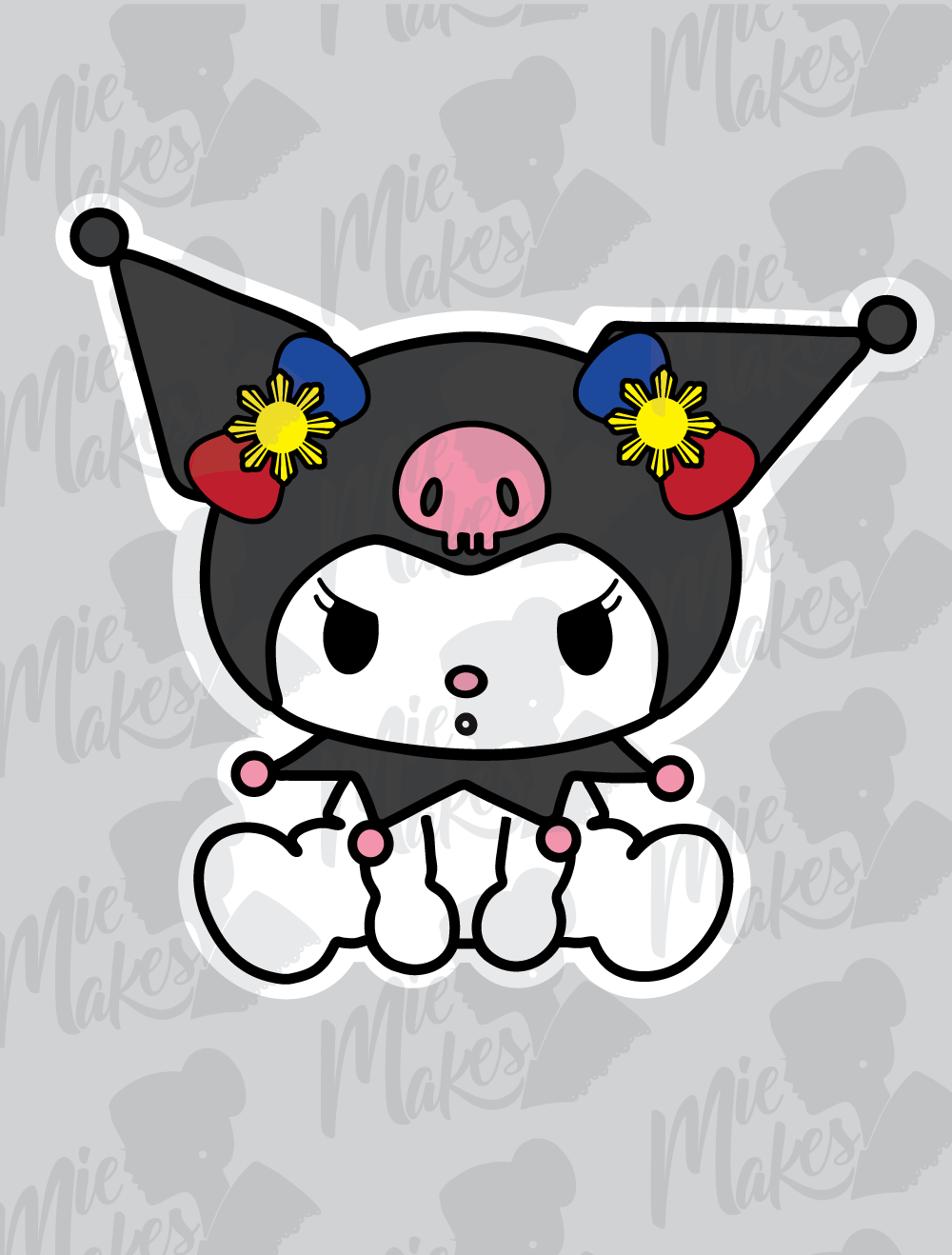 Kuromi Filipino Sun Sticker