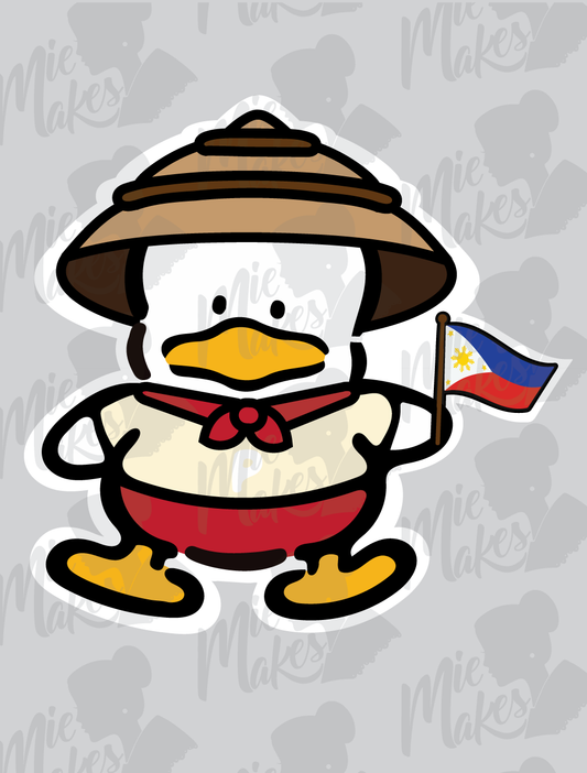 Pekkle Filipino Flag Sticker