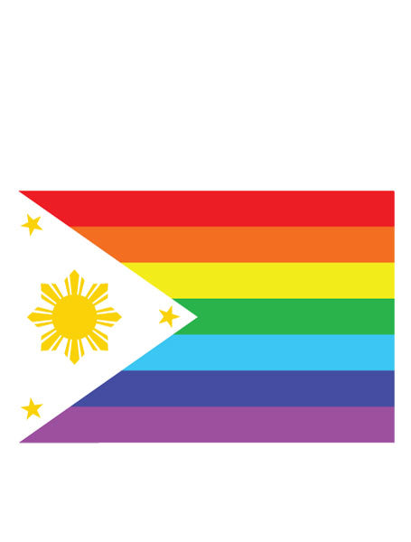 Filipino Rainbow Flag Sticker