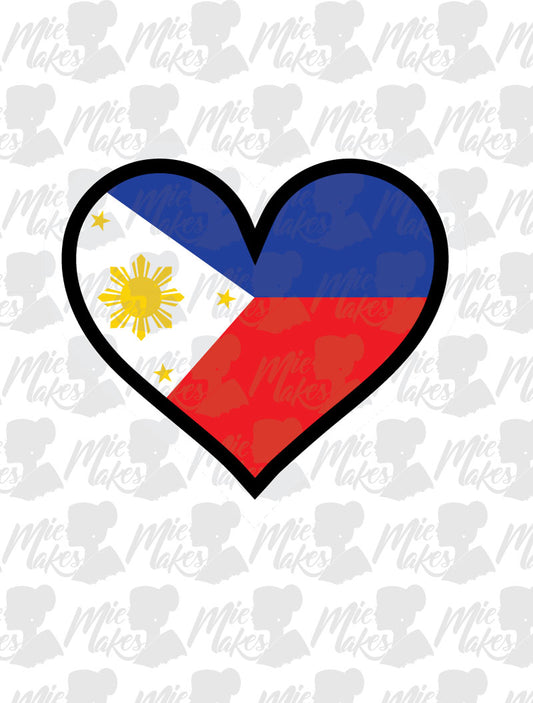 Heart Flag Sticker
