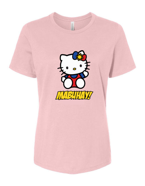 Womens Mabuhay Hello Kitty Pink Shirt