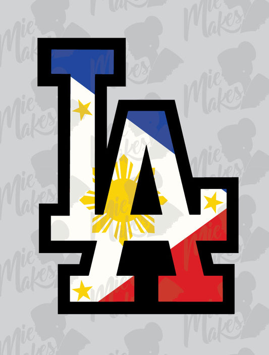 LA Philippines Flag Sticker