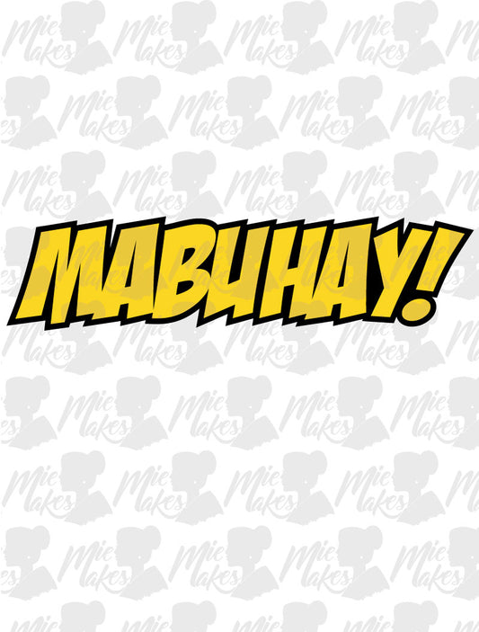 Mabuhay Sticker