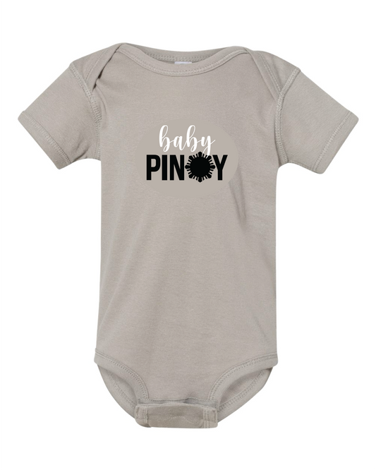 Baby Pinoy Onesie Titanium