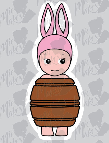 Sonny Angel Bunny Barrel Sticker