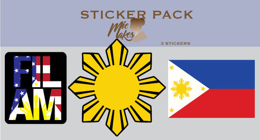 Filipino Flag Sticker Pack