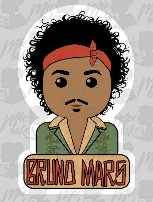 Bruno Mars The Romantic Sticker