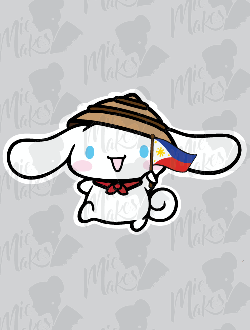 Cinnamoroll Filipino Flag Sticker