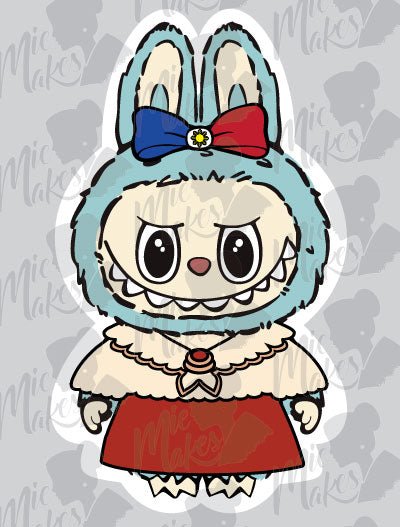 Labubu Female Flag Philippines Flag Sticker