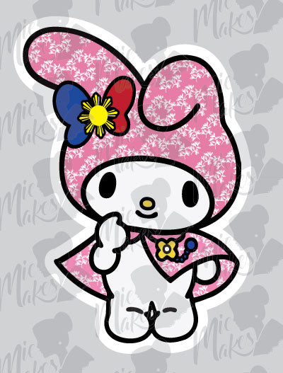 My Melody Filipino Flag Sticker