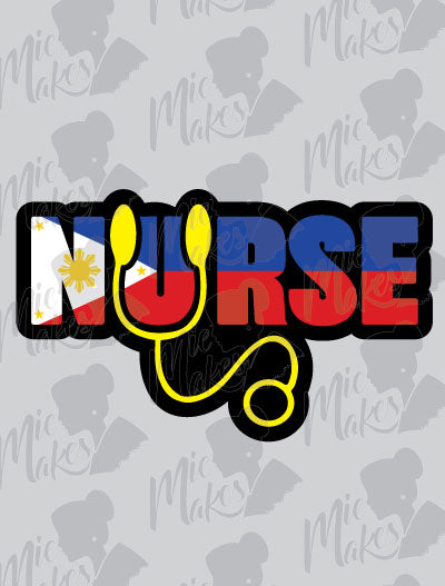 Nurse Flag 2 Sticker