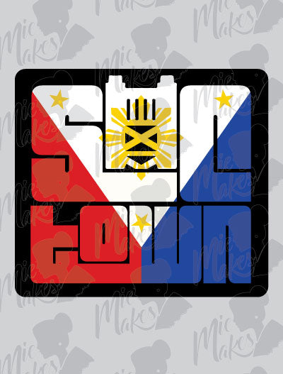 Sactown Philippines Flag Sticker