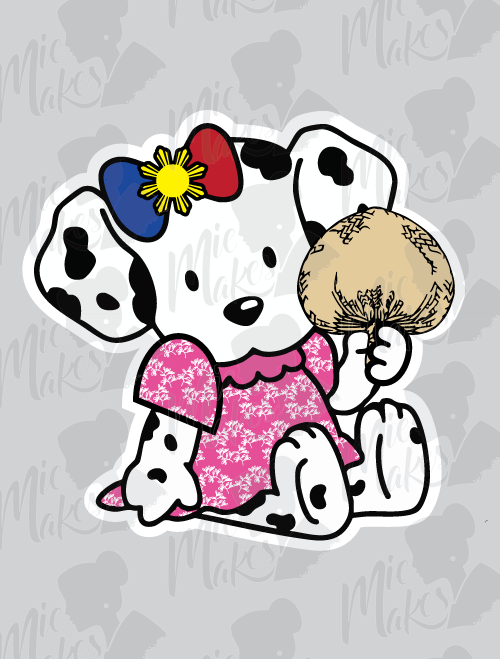 Spottie Dottie Filipino Flag Sticker