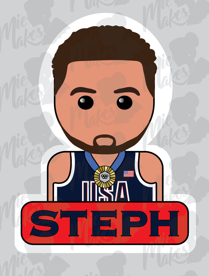 Olympic Gold Medal Steph Sticker