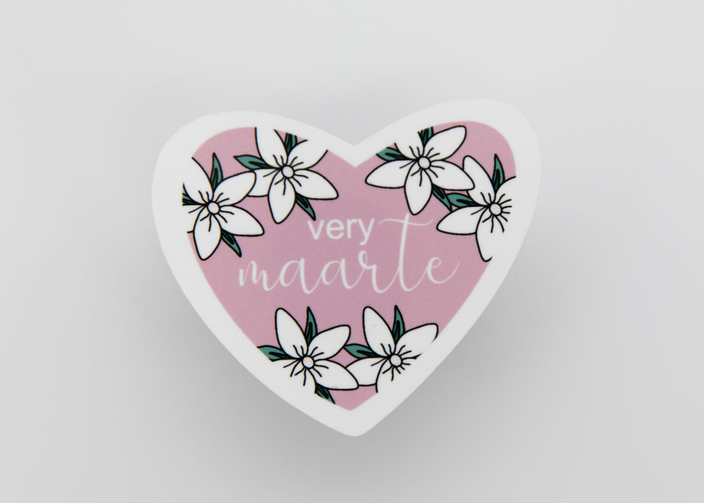 Very Maarte Heart Sampaguita Sticker