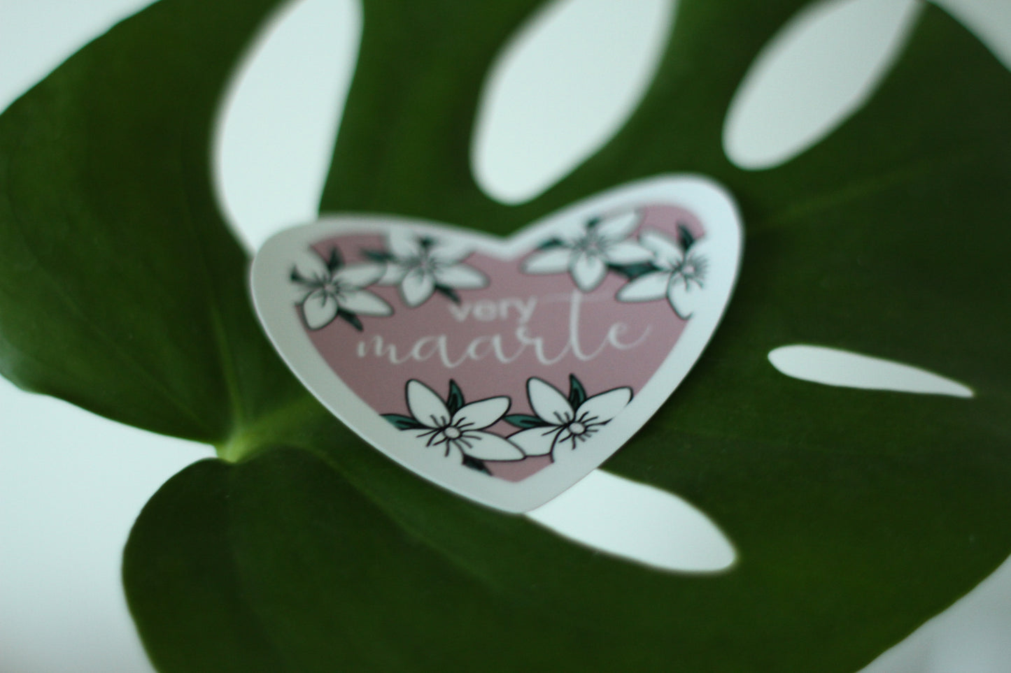 Very Maarte Heart Sampaguita Sticker