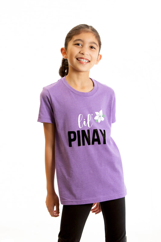 Youth/Kids Lil' Pinay Shirt Heather Purple