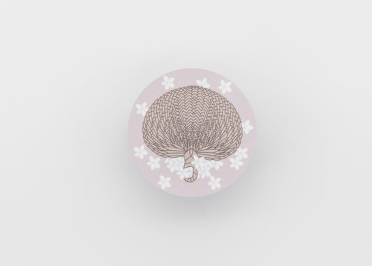 Raffia Fan Sampaguita Flowers Sticker