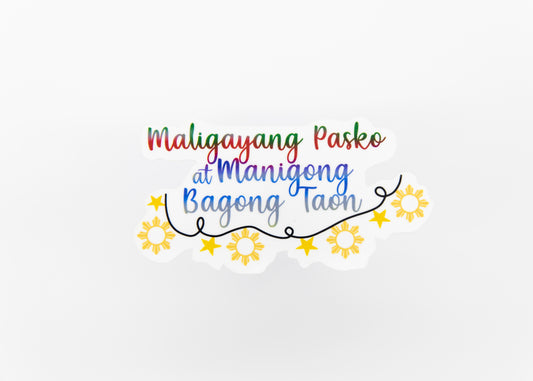 Maligayang Pasko at Manigong Bagong Taon Sticker