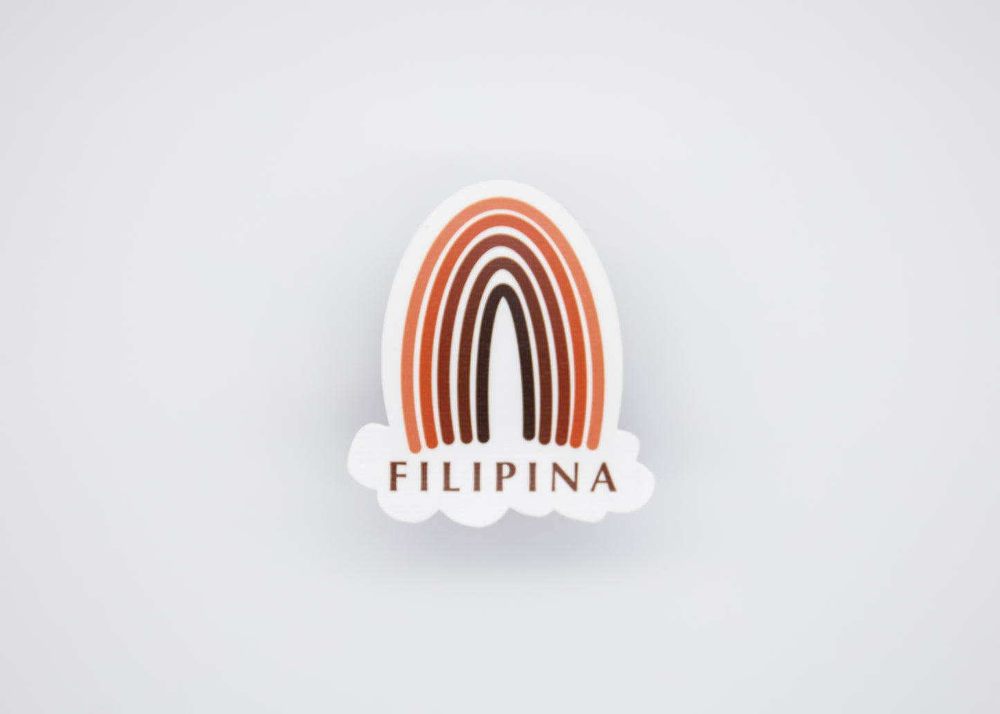 Filipina Orange Rainbow Sticker