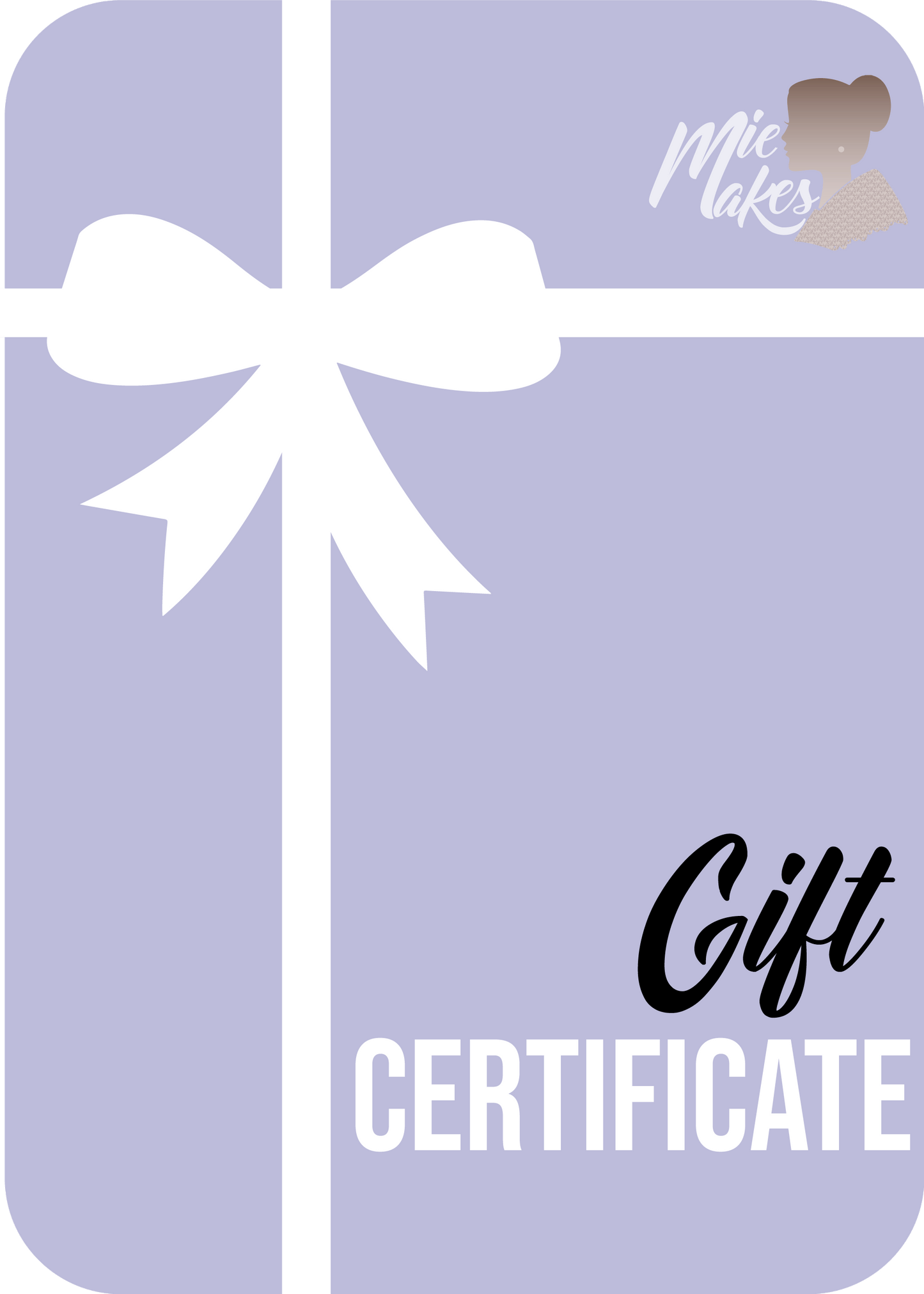 Mie Makes Gift Certificate