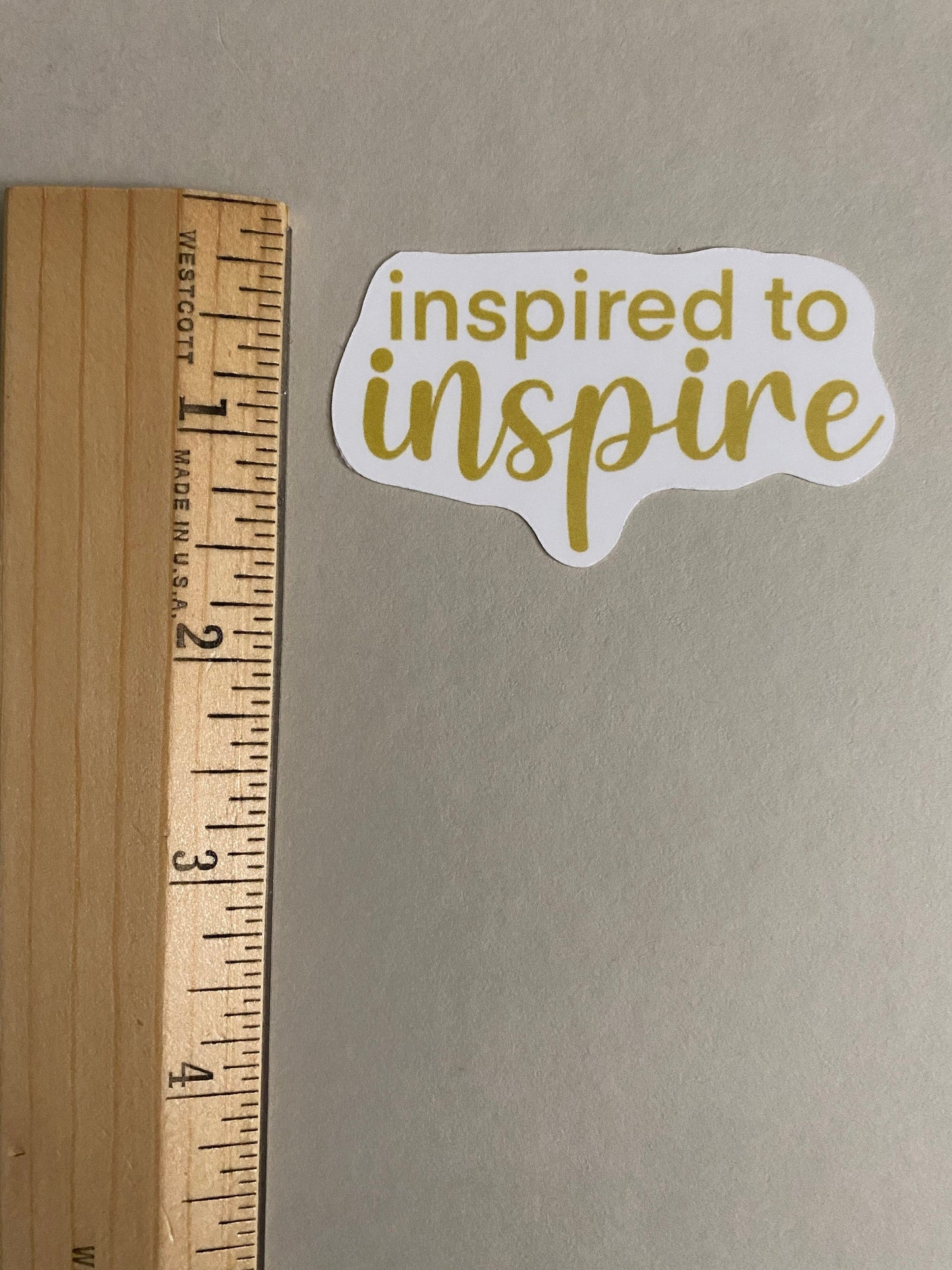 Inspired to Inspire Sticker