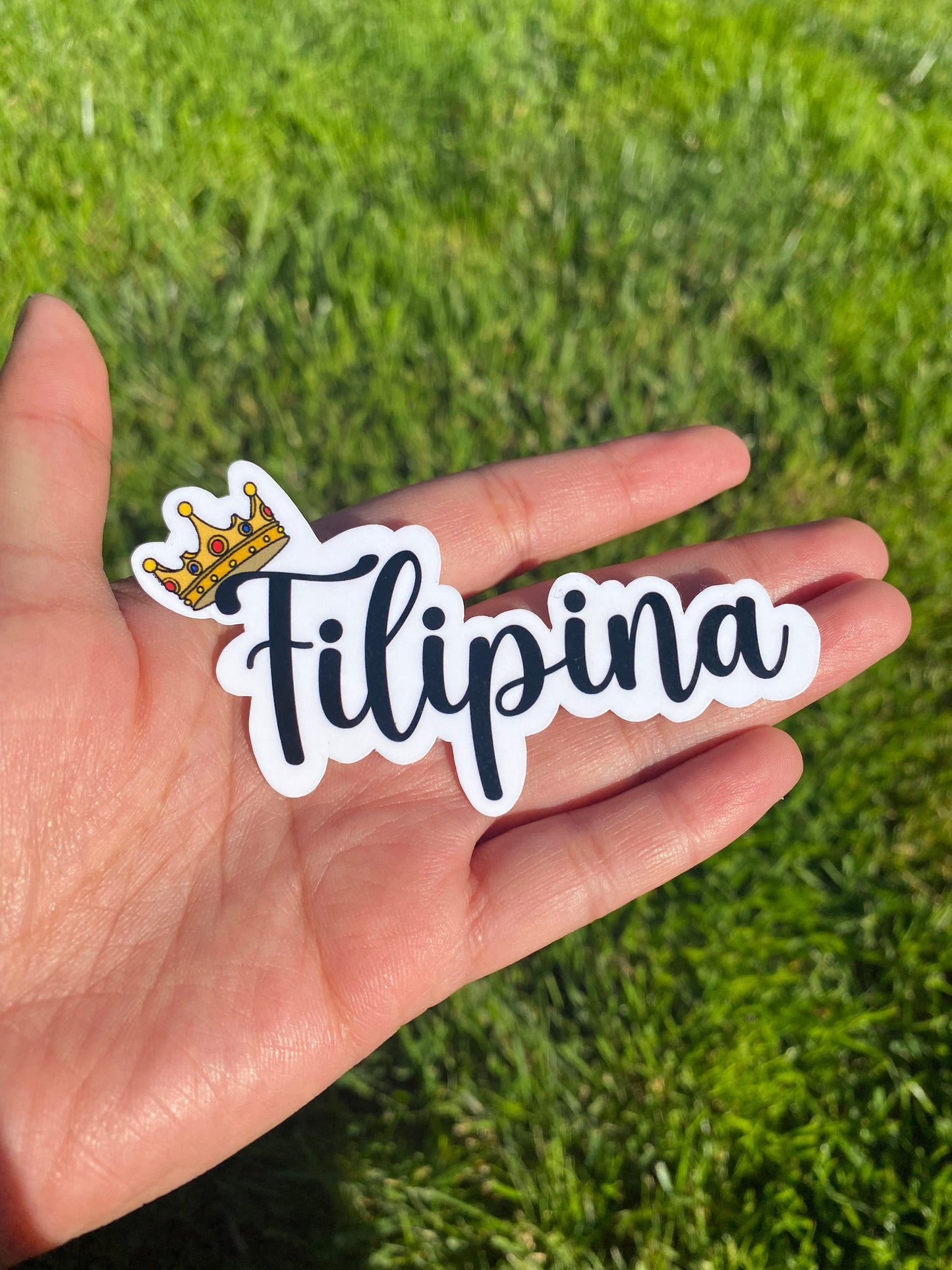 Filipina with Crown Sticker